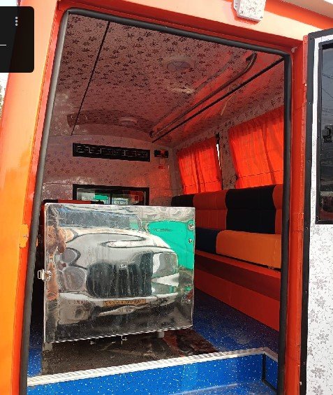 Patient care inside ambulance